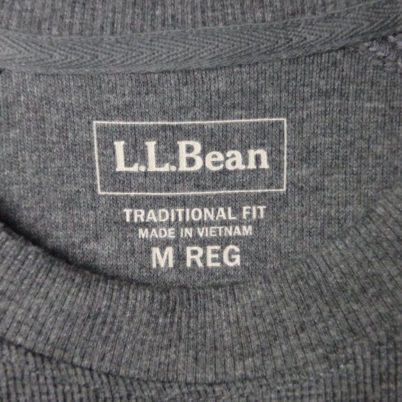 L.L.Bean Men's Crewneck Sweater Gray Medium - Picture 8 of 8